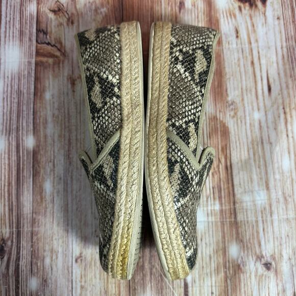 Clarks AZELLA MAJOR Womens Size 9.5 M Snakeskin Espadrille Loafers Flats Shoes - Picture 7 of 10